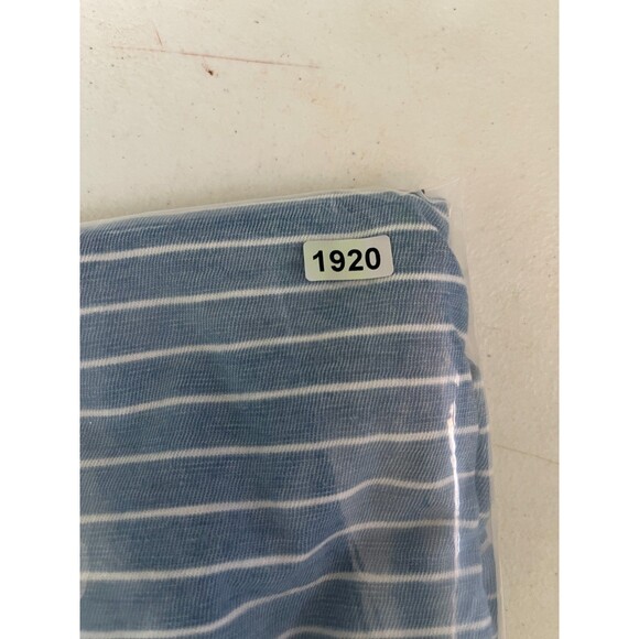 Faherty Polo Shirt Men's 2XL Blue Indigo Dyed Striped Performance Short Sleeve - Picture 9 of 9